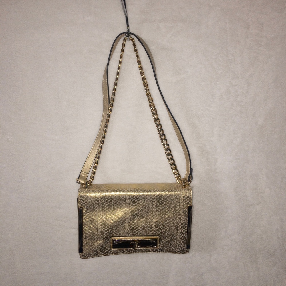 ALDO in Snake with Twistlock Detail Gold